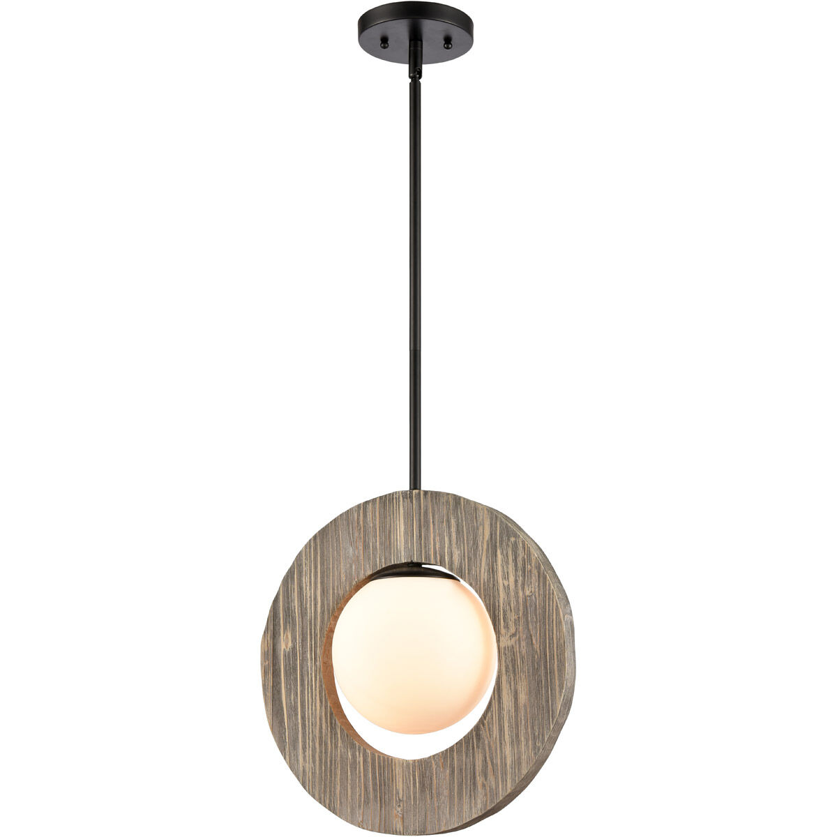 Maverick 1 Light 14.13 inch Matte Black Pendant Ceiling Light
