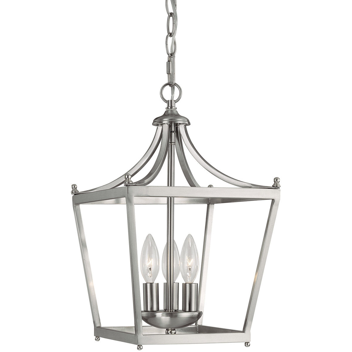 Esme 3 Light 10.25 inch Brushed Nickel Foyer Ceiling Light
