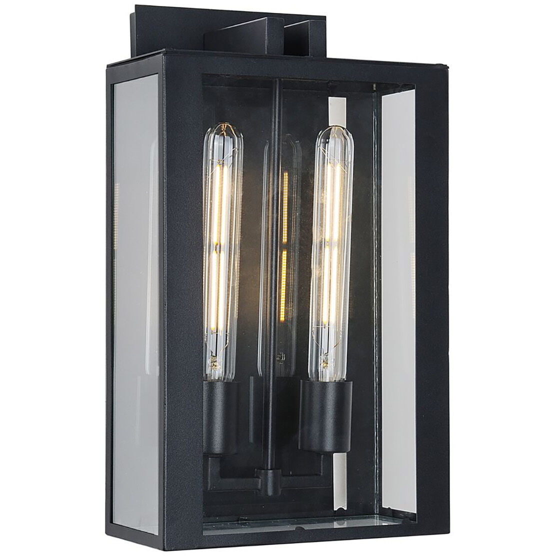 Waterville LED 15 inch Matte Black Outdoor Wall Light