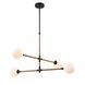 Capilano LED 35.7 inch Black Chandelier Ceiling Light