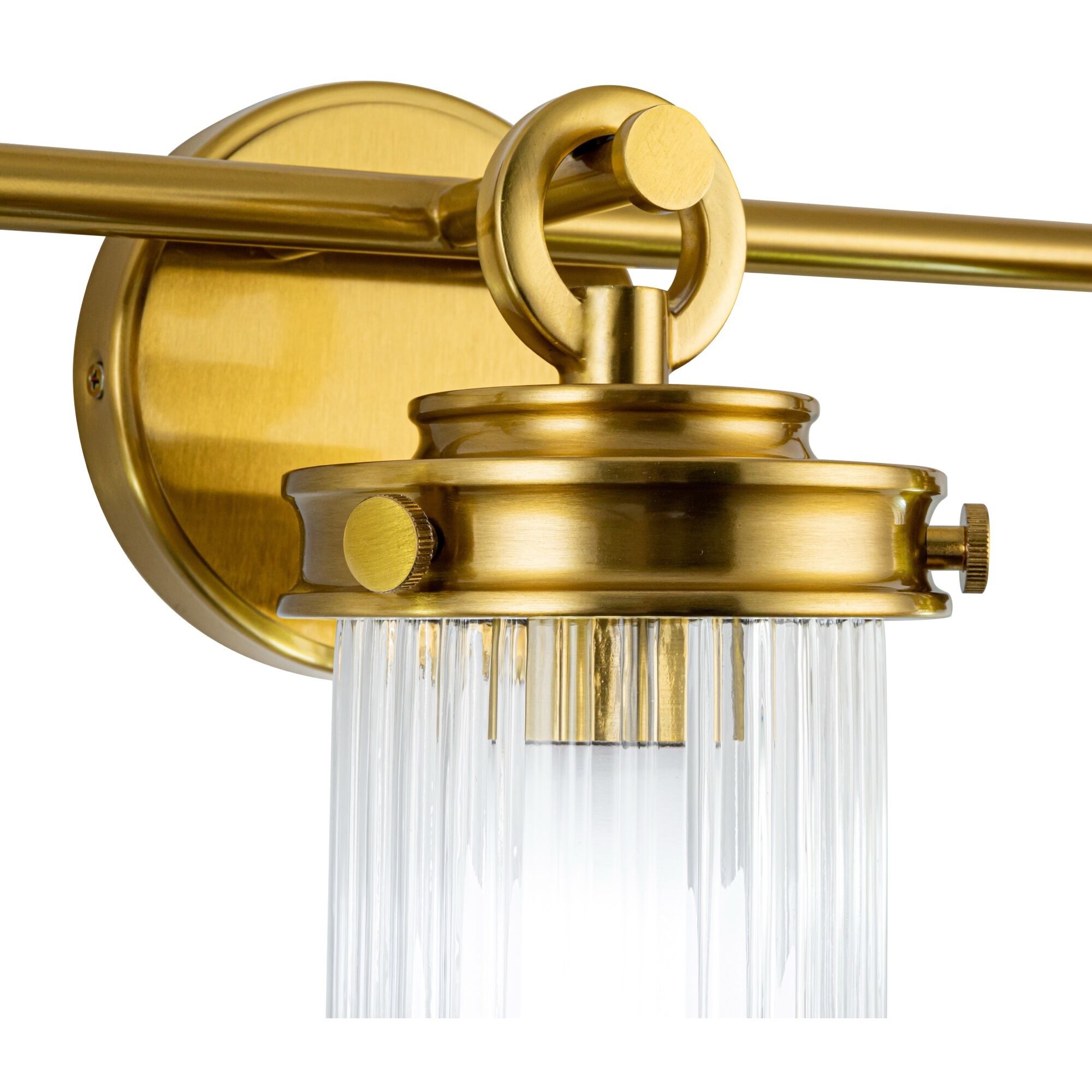 Myla 3 Light 24 inch Vintage Brass Bathroom Vanity Wall Light