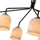 Crema 6 Light 40.55 inch Black and Brushed Brass Chandelier Ceiling Light