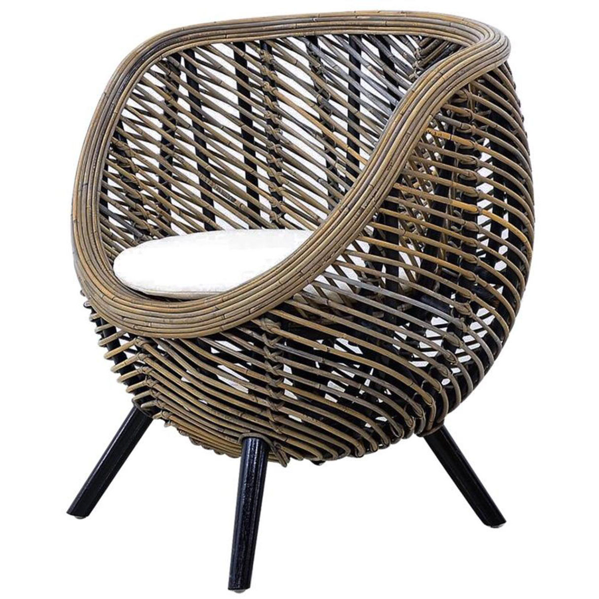 Gogo Brown Chair, With Cushion