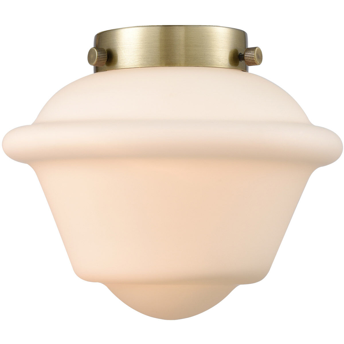 Small Oxford Matte White Cased Glass