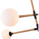 Capilano LED 35.7 inch Black Chandelier Ceiling Light
