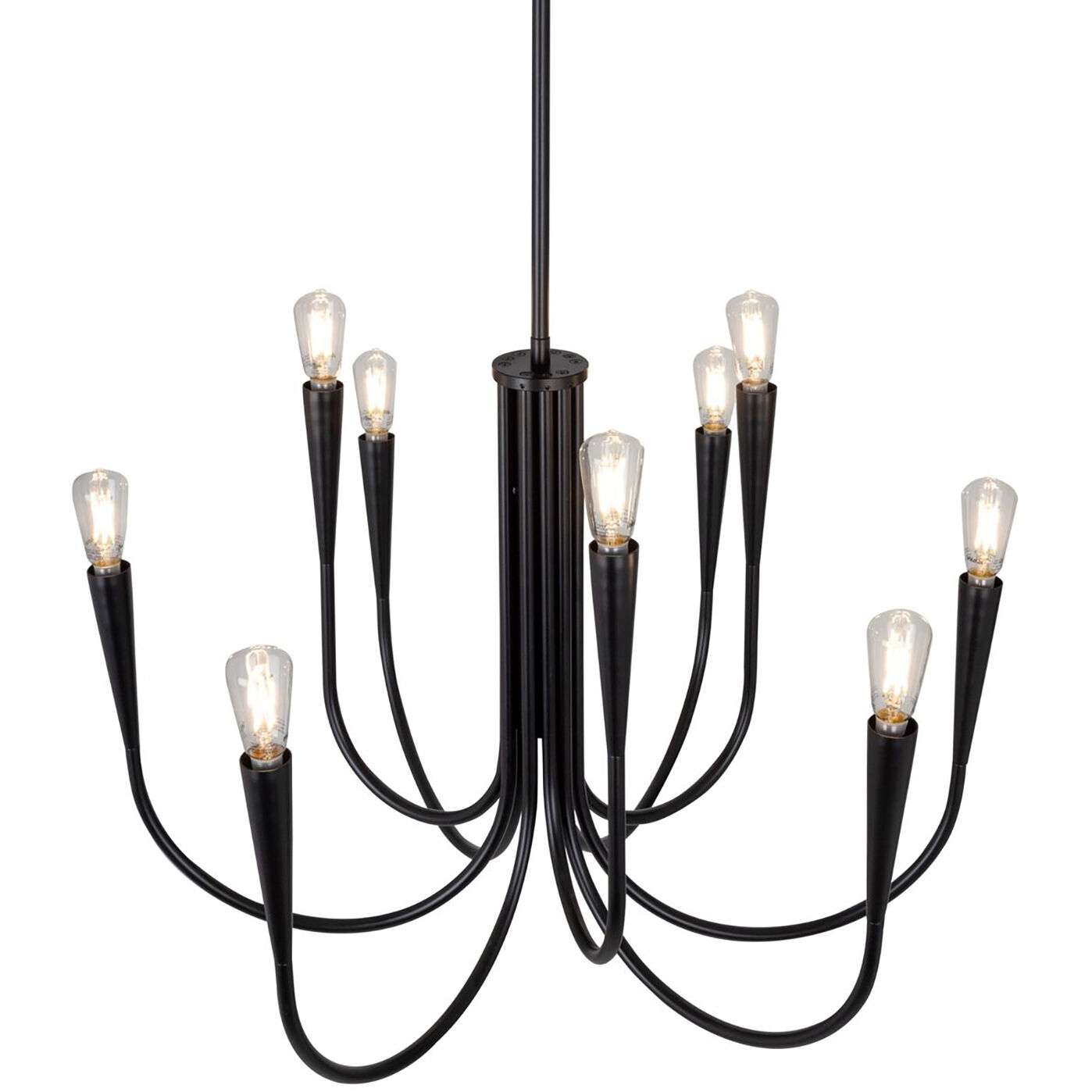 Bronte LED 25.25 inch Black Chandelier Ceiling Light