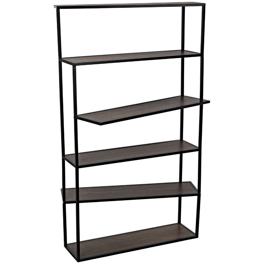 Verso Matte Black Bookcase