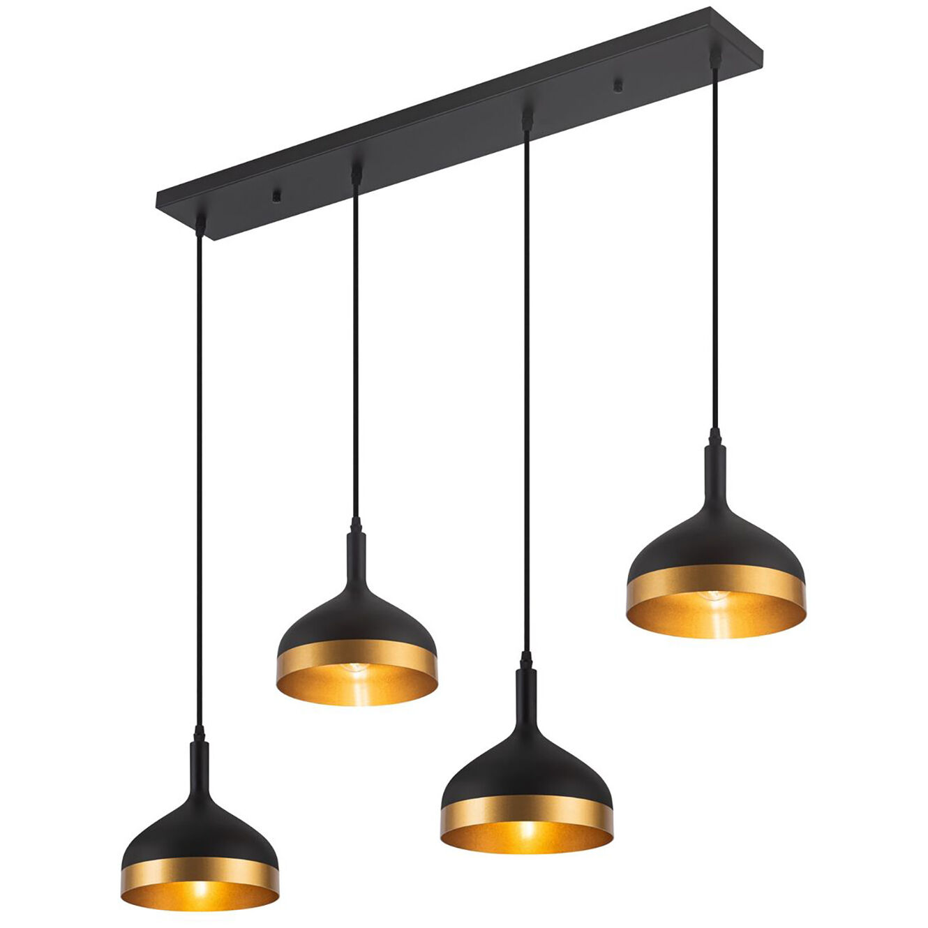 Dash LED 41 inch Black and Gold Island Light Ceiling Light