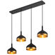 Dash LED 41 inch Black and Gold Island Light Ceiling Light