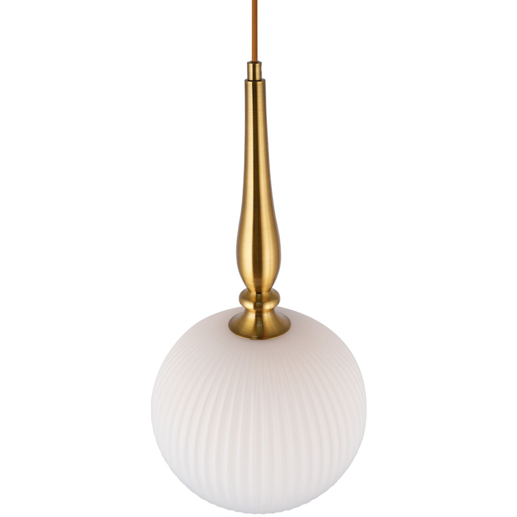 Kate 1 Light 13.8 inch Brushed Brass Pendant Ceiling Light