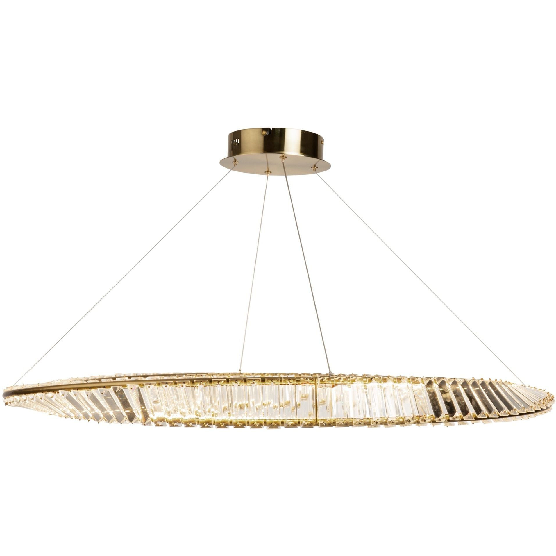 Stella LED 39.5 inch Brushed Brass Pendant Ceiling Light