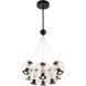Arlo LED 25.5 inch Black Chandelier Ceiling Light