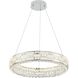 Elegance LED 23.62 inch Polished Nickel Chandelier Ceiling Light