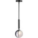 Bolla 1 Light 6 inch Black Down Pendant Ceiling Light