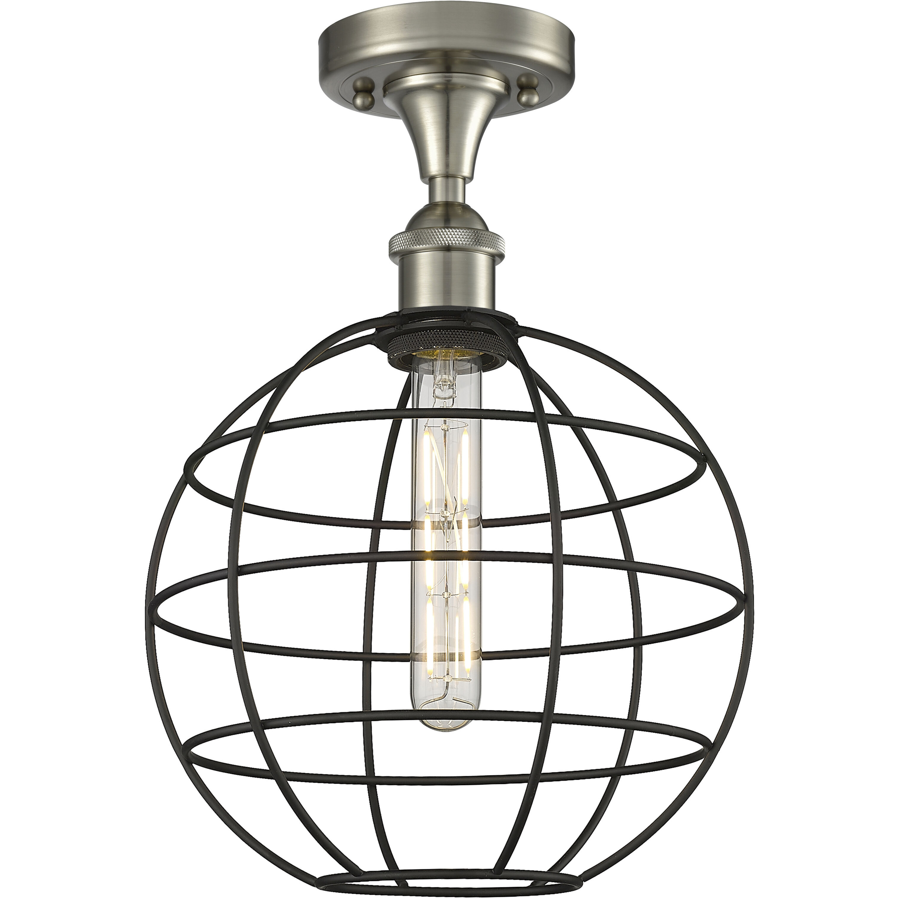 Lake Placid 1 Light 10.00 inch Semi-Flush Mount