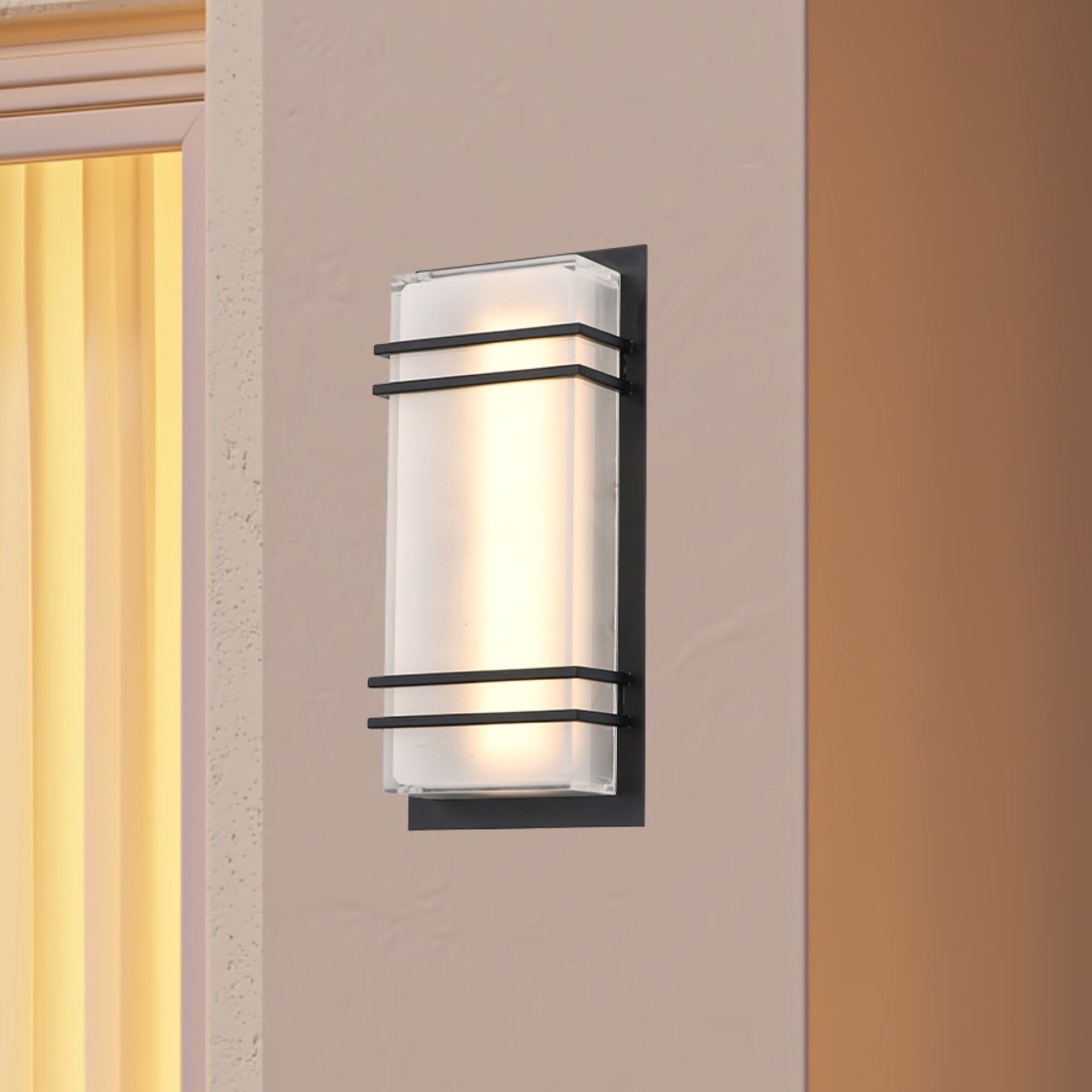 Sausalito LED 11.81 inch Black Outdoor Wall Light