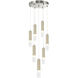 Zara LED 12.6 inch Brushed Nickel Chandelier Ceiling Light