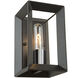 Vineyard 1 Light 5 inch Black and Chrome Wall Sconce Wall Light in Black/Chrome