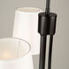 Rhythm LED 23.6 inch Black Chandelier Ceiling Light