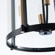 Bonita LED 17 inch Black and Brushed Brass Pendant Ceiling Light