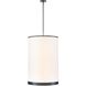 High Street 8 Light 24.02 inch Black Pendant Ceiling Light