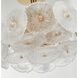 Bloom 6 Light 15.75 inch Brass Semi-Flush Mount Ceiling Light