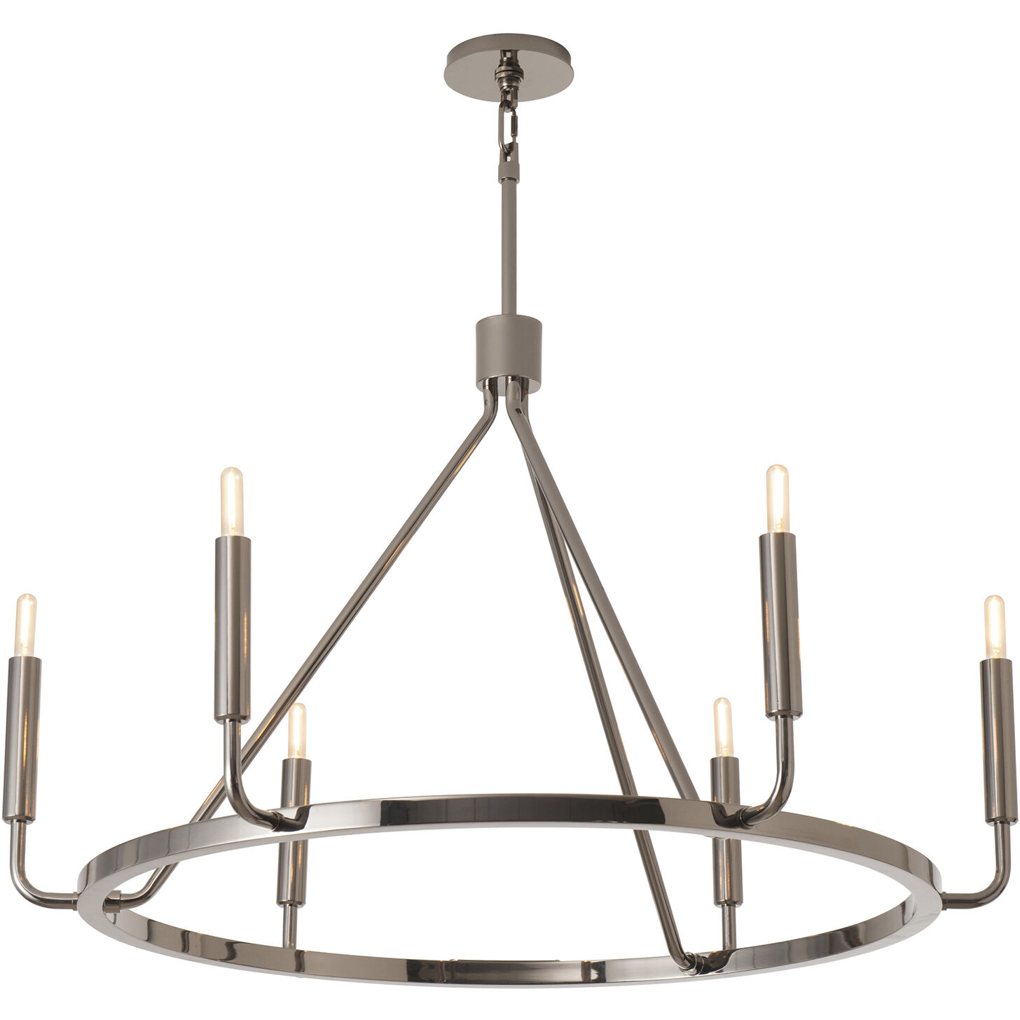 Mavisten Edition Carbonia 6 Light 37.50 inch Chandelier