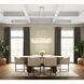 Bloom LED 47.25 inch Brass Chandelier Ceiling Light