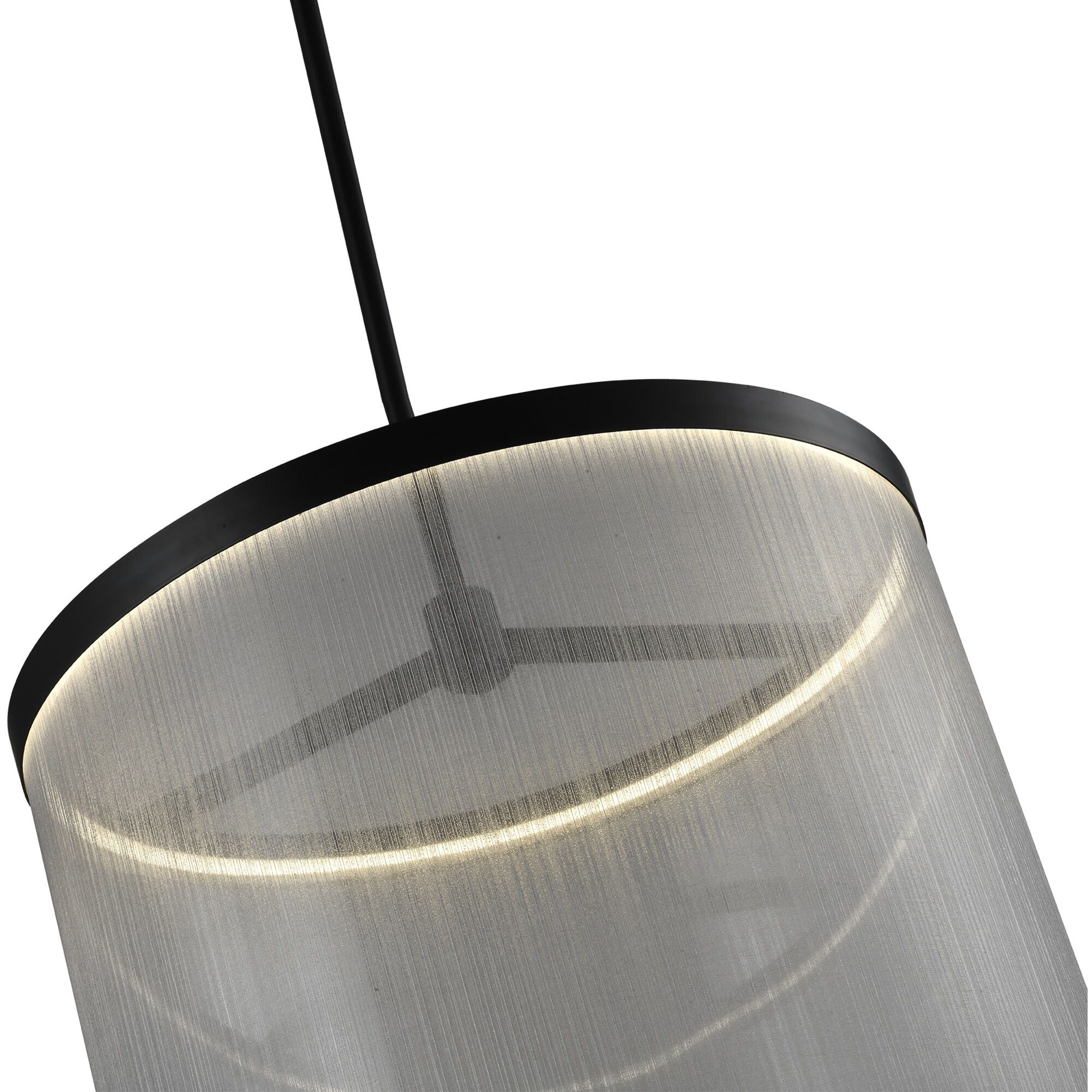 Cora LED 17.7 inch Black and Black Pendant Ceiling Light