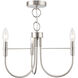 Foundry 3 Light 18.11 inch Brushed Nickel Pendant Ceiling Light