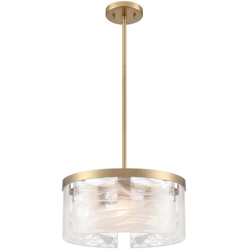 Skye 3 Light 15 inch Brushed Brass Pendant Ceiling Light