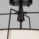 Pullman LED 17 inch Black Semi-Flush Mount Ceiling Light