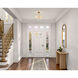 Sophia 5 Light 17.75 inch Brass Semi Flush Mount Ceiling Light