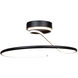 Halo LED 20 inch Black Semi-Flush Mount Ceiling Light