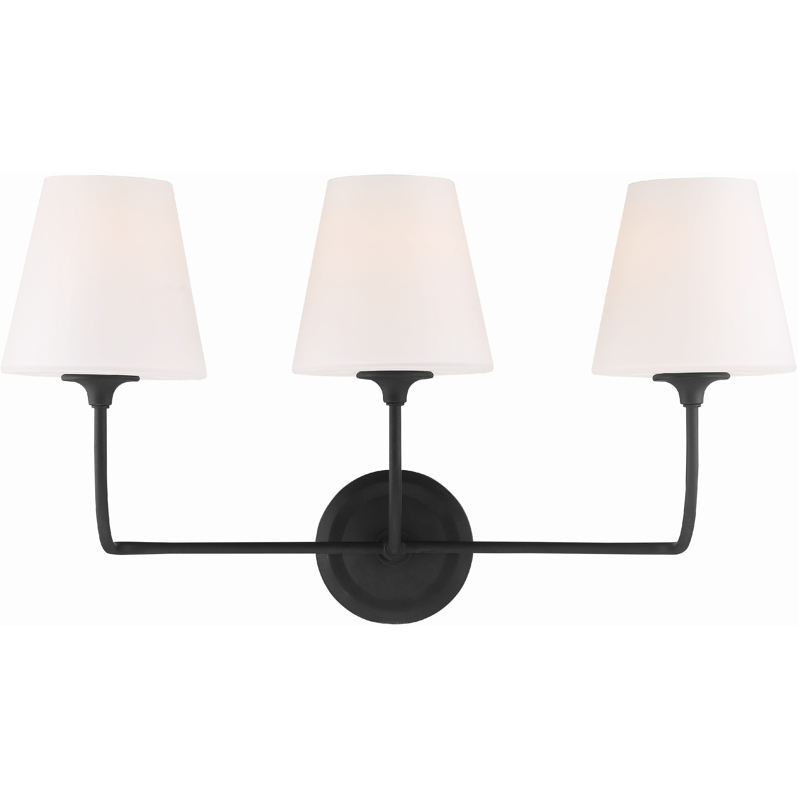 Sylvan Bath Vanity Light Wall Light in Black Forged