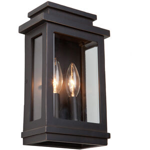 Freemont 2 Light 10.75 inch Oil Rubbed Bronze Outdoor Wall Light