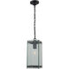 Bradgate LED 6.75 inch Matte Black and Harvest Brass Outdoor Pendant