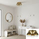 Morning Mist 3 Light 19.75 inch Gold Semi-Flush Mount Ceiling Light