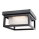 Overbrook LED 8.75 inch Black Outdoor Flush Mount