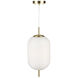 Vita LED 8.6 inch Brass Pendant Ceiling Light