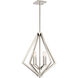 Breezy Point 4 Light 20 inch Polished Nickel Candle Chandelier Ceiling Light