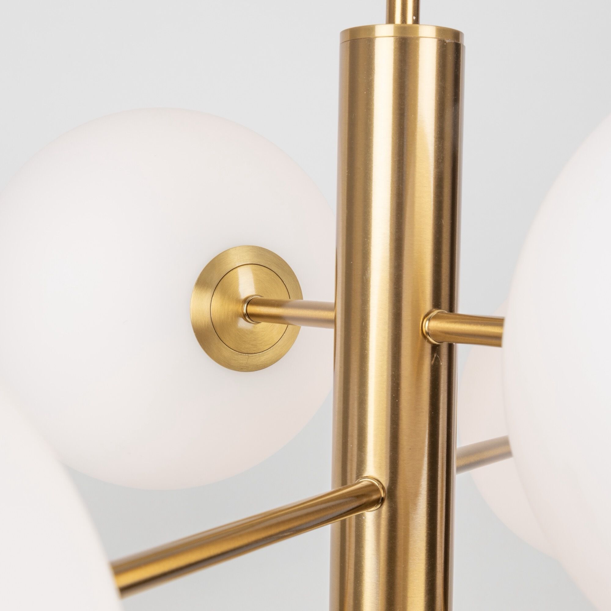 Aurelia LED 34.5 inch Brass Down Chandeliers Ceiling Light