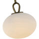 Velora LED 9 inch Legacy Brass Pendant Ceiling Light