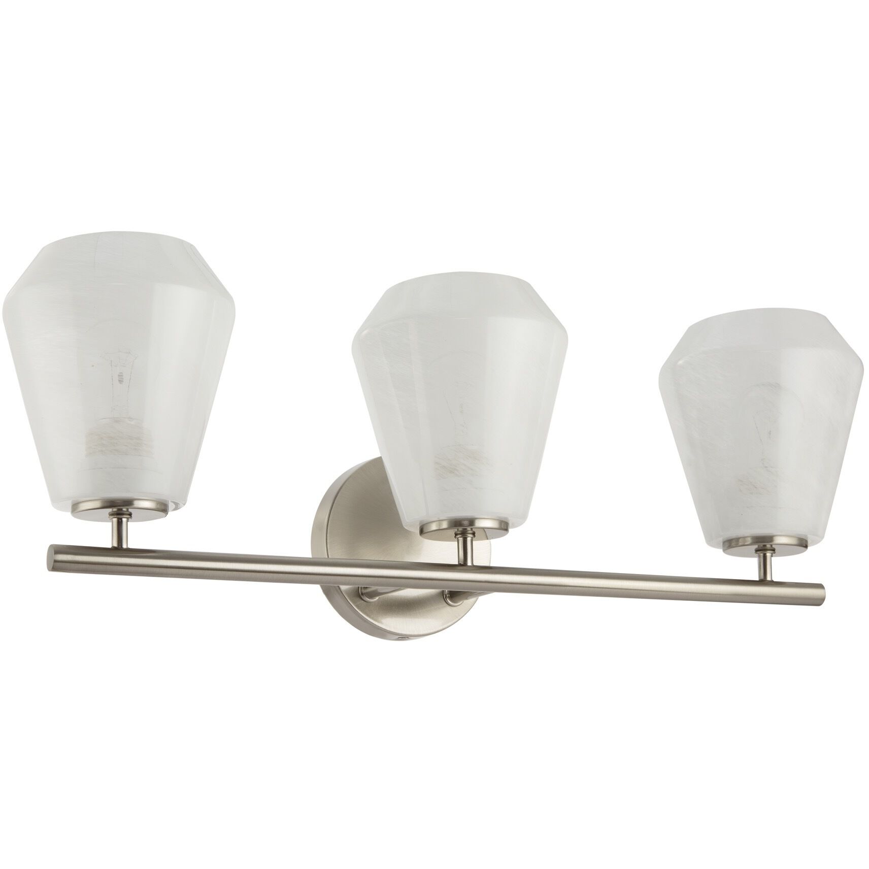 Brooke 3 Light 22.5 inch Brushed Nickel Bathroom Vanity Wall Light