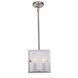 Harbor Point 2 Light 3.25 inch Satin Nickel Candle Pendant Ceiling Light
