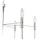 Foundry 6 Light 30.71 inch Brushed Nickel Chandelier Ceiling Light