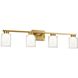 Saville LED 33 inch Brass Bathroom Vanity Wall Light