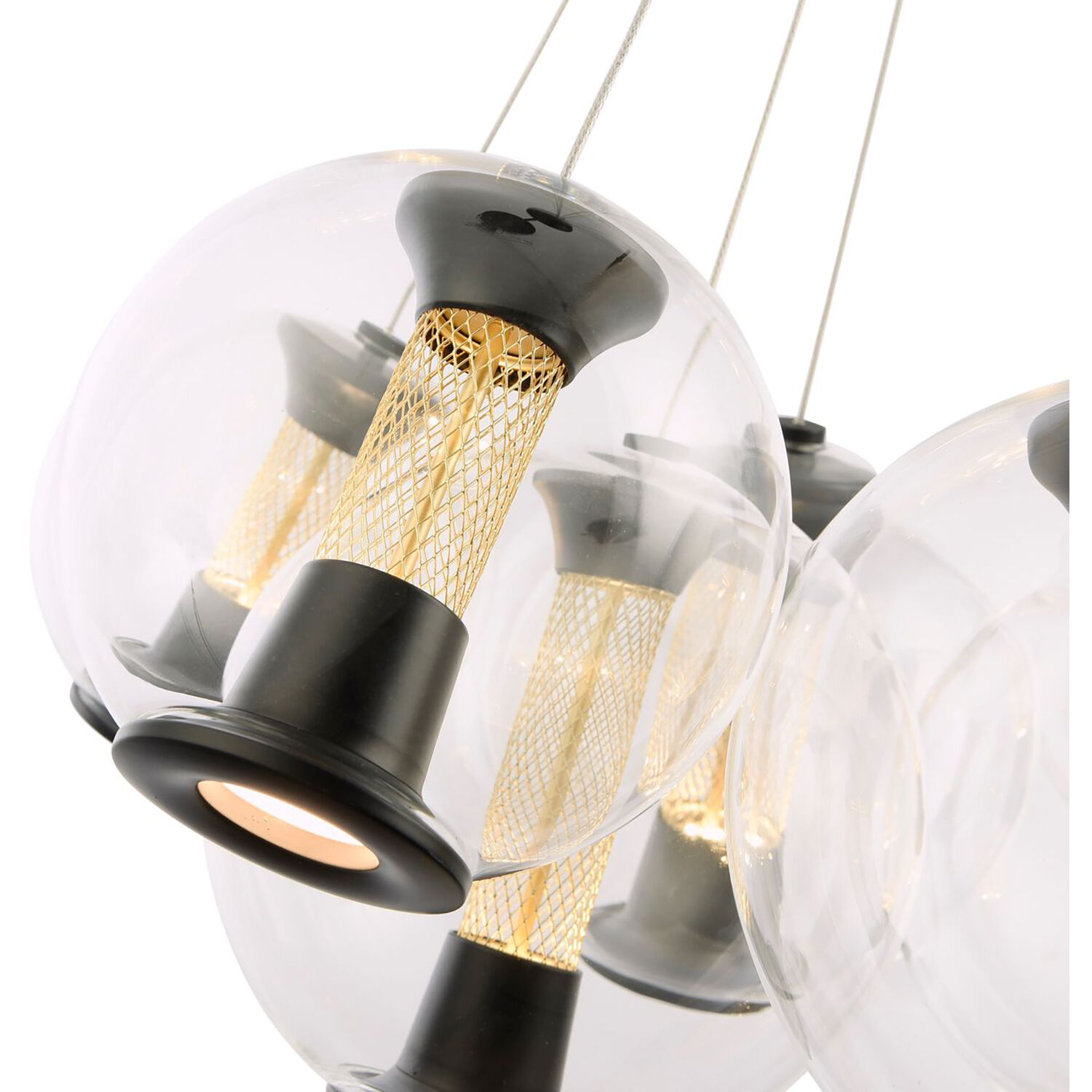 Arlo LED 25.5 inch Black Chandelier Ceiling Light