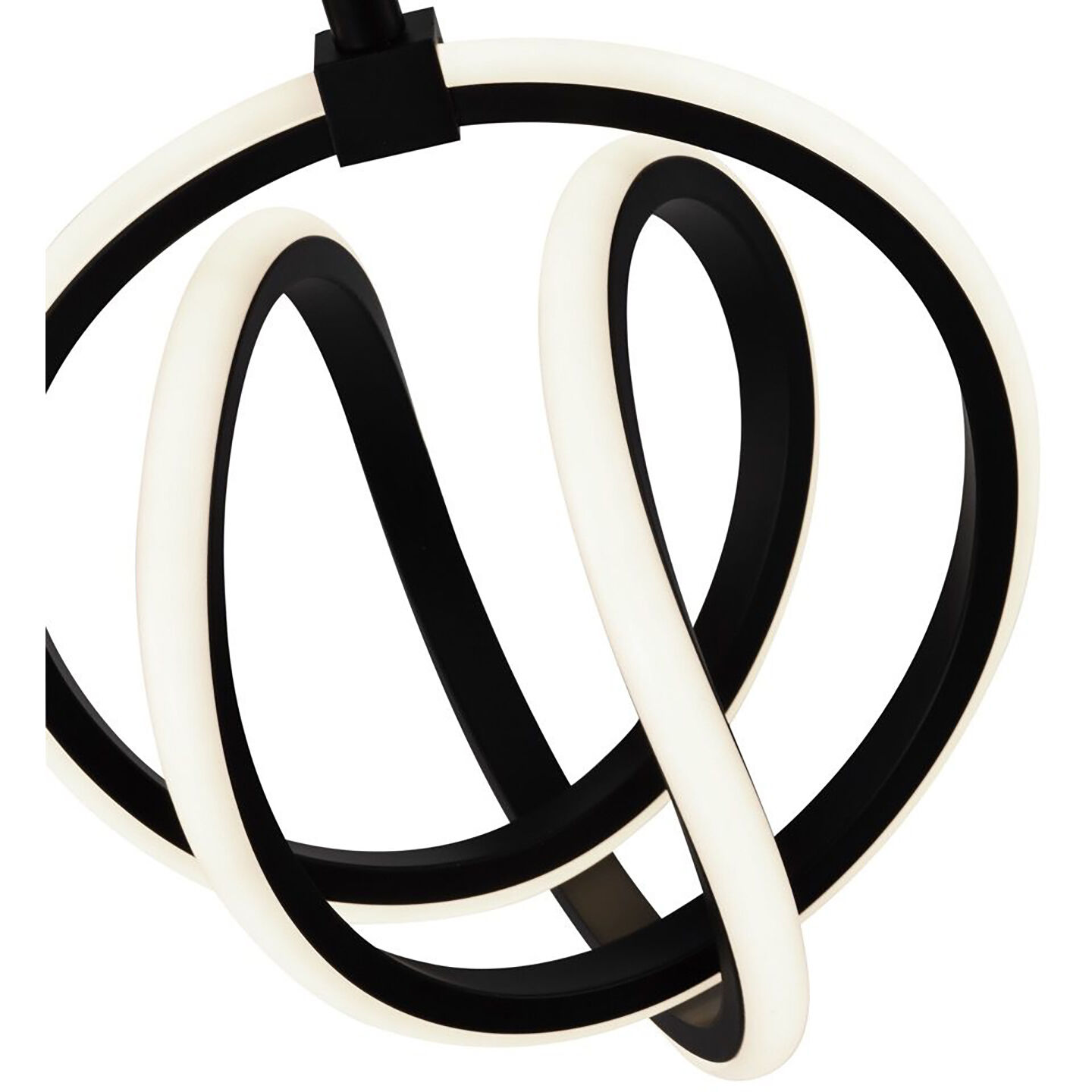 Rose LED 7.5 inch Black Pendant Ceiling Light