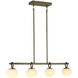 Velora LED 34.6 inch Legacy Brass Linear Island Pendant Ceiling Light